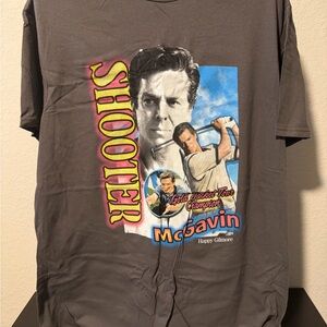 Gray Shooter McGavin (Happy Gilmore) Graphic T-Shirt
